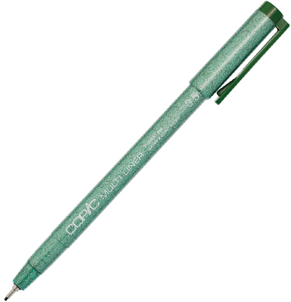 Капиллярный линер Copic Multiliner оливковый поштучно / выбор толщины купить в магазине товаров для рисования ArtCraft.Space с доставкой по РФ и СНГ