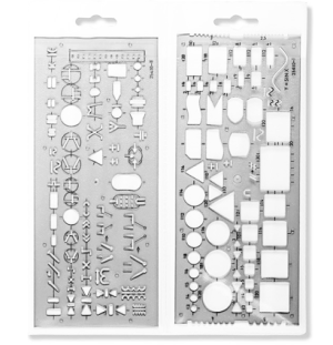 Набор трафаретов 3шт. Koh-I-Noor, европодвес