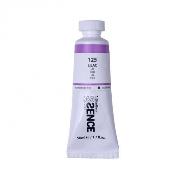 Краска акриловая ShinHan Ssence туба 50мл №125 Сиреневый Краска акриловая ShinHan Ssence туба 50мл №125 Сиреневый