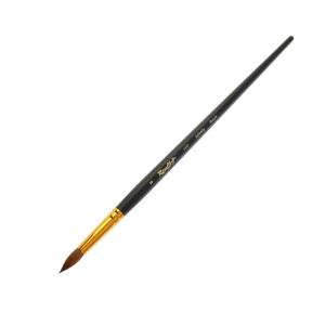 Кисть Roubloff Серия 1117 колонок круглая укороченная вставка ручка матовая длинная №8 Кисть Roubloff Серия 1117 колонок круглая укороченная вставка ручка матовая длинная №8