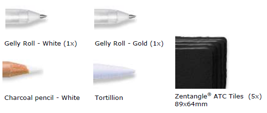 Набор Zentangle Tool Set Sakura Pigma 9 предметов ручки, карандаш, бумага купить в магазине ArtCraft.Space с доставкой по всему миру