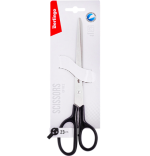 Ножницы Berlingo "Office" 23см, эргономичные ручки, европодвес