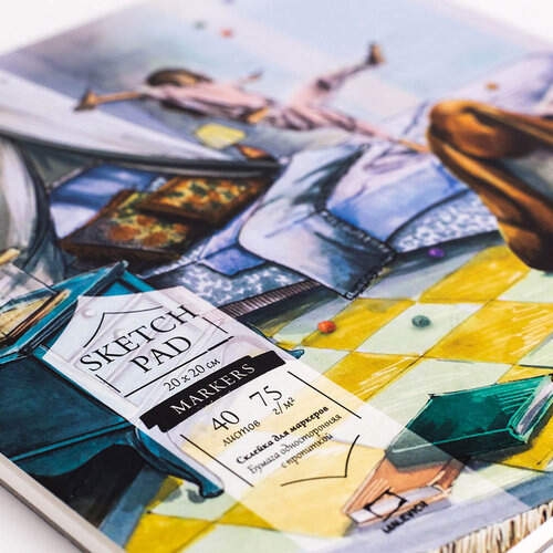 Бумага для рисования маркерами Sketch Малевичъ склейка 20х20 см / 40 листов / 75 гм купить в магазине товаров для скетчинга ArtCraft.Space с доставкой по РФ И СНГ Бумага для рисования маркерами Sketch Малевичъ склейка 20х20 см / 40 листов / 75 гм купить в магазине товаров для скетчинга ArtCraft.Space с доставкой по РФ И СНГ