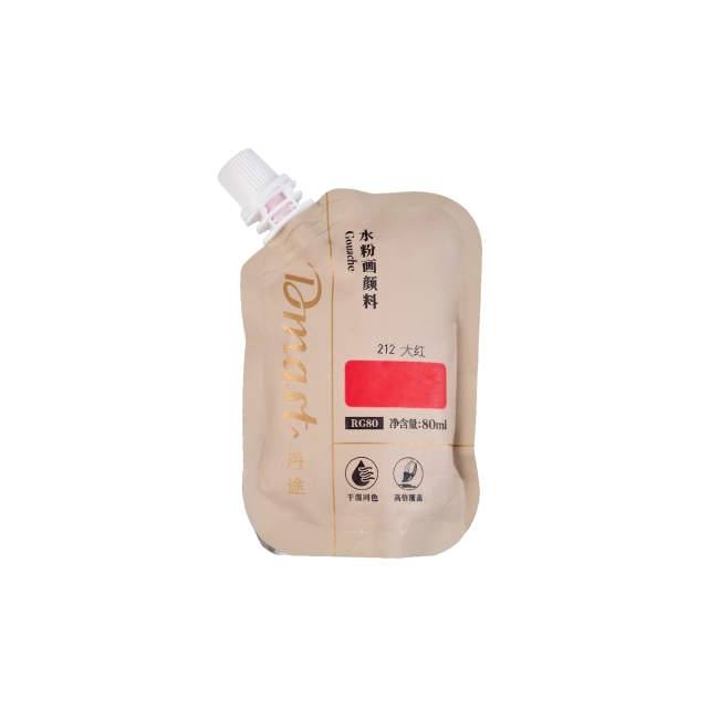 Гуашь Dmast дой-пак 80мл 212 Красный