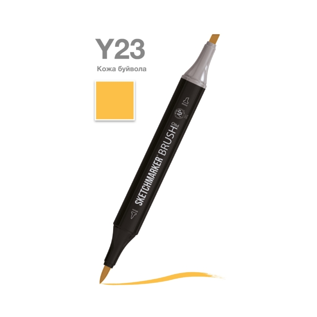 Маркер SKETCHMARKER Brush двухсторонний на спирт.основе цв.Y23 Кожа буйвола