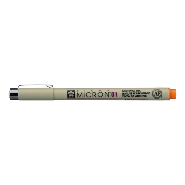 Ручка капиллярная Pigma Micron 0.25мм Оранжевый