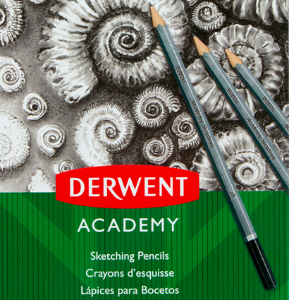 Набор чернографитных карандашей Derwent Academy Sketching 6 штук 3B-3H в блистере купить в фирменном художественном магазине ArtCraft.Space с доставкой по РФ и СНГ