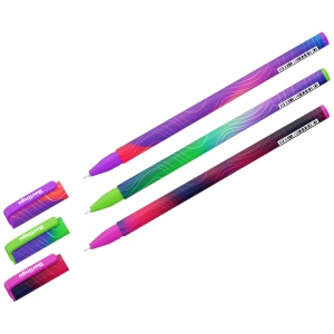 Ручка шариковая Berlingo "Terrain" синяя, 0,7мм, грип, рисунок на корпусе, ассорти