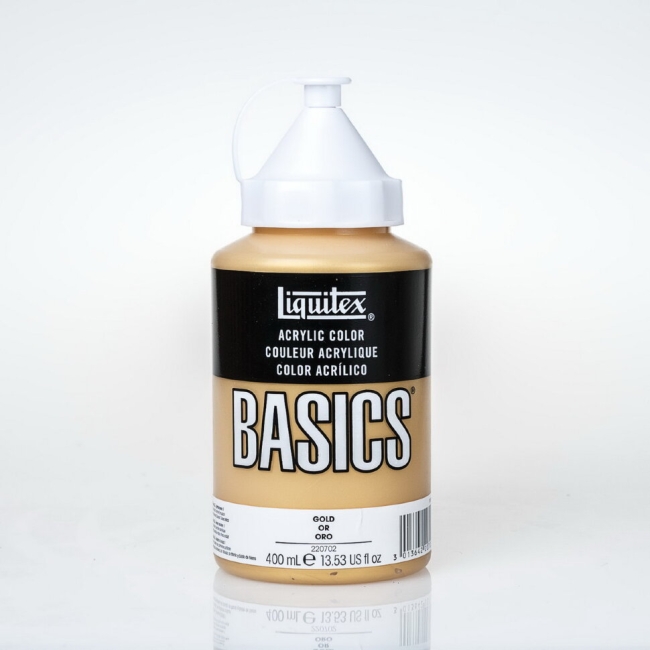 Краска акриловая LIQUITEX Basics №234 золото 400 мл купить в художественном магазине ArtCraft.Space с доставкой по всему миру