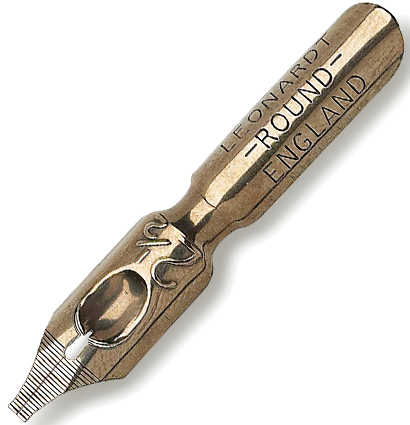 Бронзовое перо Manuscript Round Hand №2.5 1.65 мм для каллиграфии купить в магазине ArtCraft.Space