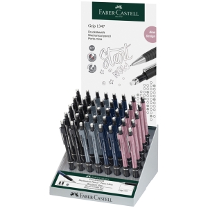 Карандаш механический Faber-Castell "Grip 1347" B, 0,7мм, грип, с ласт., автоподача грифеля, ассорти, дисплей