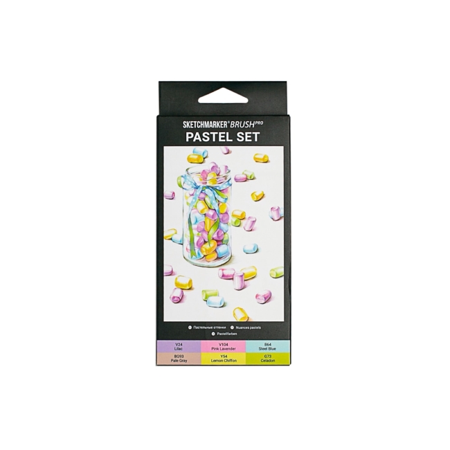 Набор маркеров SKETCHMARKER Brush Pastel 6шт
