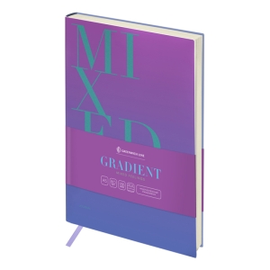 Ежедневник недатированный, А5, 136л., кожзам, Greenwich Line "Gradient. Mixed feelings", тон. блок