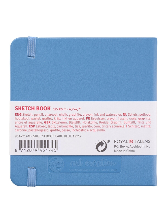Скетчбук Art Creation Sketchbook Royal Talens голубой 12х12 см / 80 листов / 140 гм купить в художественном магазине ArtCraft.Space с доставкой по всему миру