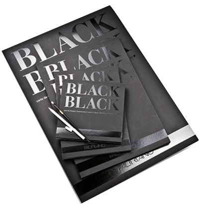 Альбом Fabriano Black Black с черной плотной бумагой А3 / 20 листов / 300 гм купить в фирменном магазине для рисования ArtCraft.Space с доставкой по РФ и СНГ