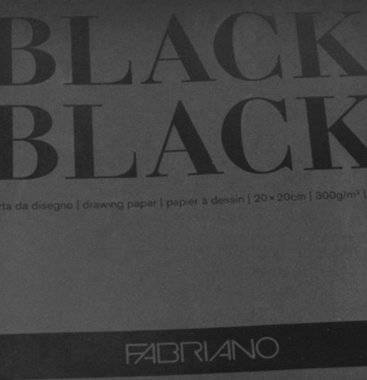 Альбом Fabriano Black Black с черной плотной бумагой А3 / 20 листов / 300 гм купить в фирменном магазине для рисования ArtCraft.Space с доставкой по РФ и СНГ