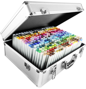 Набор маркеров COPIC sketch (358 шт) в чемодане