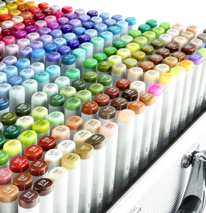 Copic Sketch Full Set 358 набор маркеров с кистью в фирменном чемодане, вся палитра купить в официальном магазине ArtCraft.Space (АртКрафт Спейс) с доставкой по РФ и всему миру