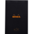 Ежедневник черный Rhodia Basics линейка мягкая обложка А4 / 80 листов / 80 гм купить в художественном магазине ArtCraft.Space с доставкой по всему миру