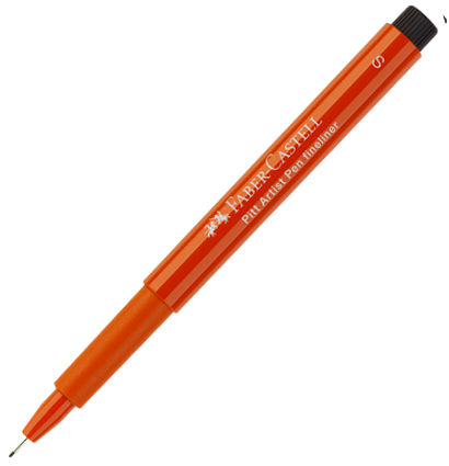 Линер капиллярный Faber-Castell Pitt Artist Pen цвета сангина, перо S - 0.3 мм купить в магазине товаров для художников ArtCraft.Space с доставкой по РФ и СНГ